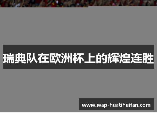 瑞典队在欧洲杯上的辉煌连胜