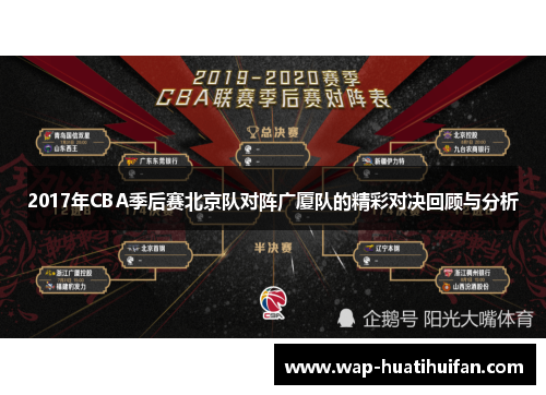 2017年CBA季后赛北京队对阵广厦队的精彩对决回顾与分析